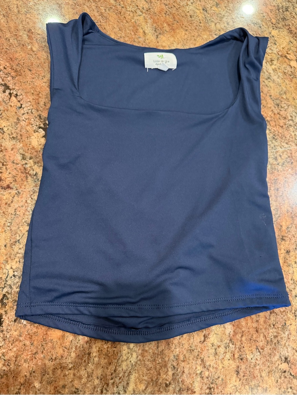 Life Is Good Women's Navy Square Neck Tank Top